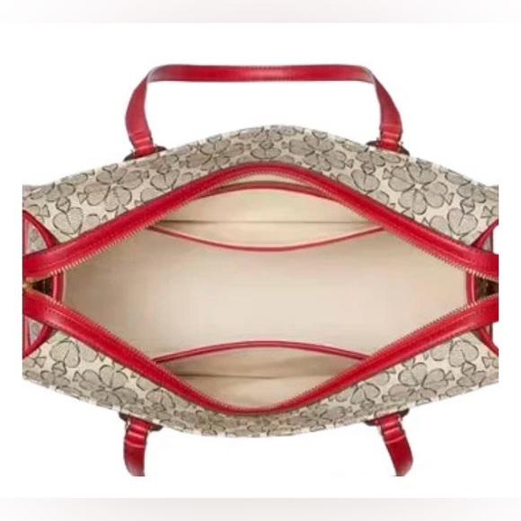 Kate Spade - Spade Flower Coated Canvas Large Market Tote~GORGEOUS - Picture 4 of 10